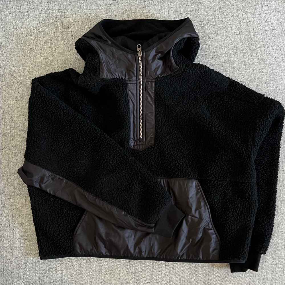 Medium all black teddy sweater